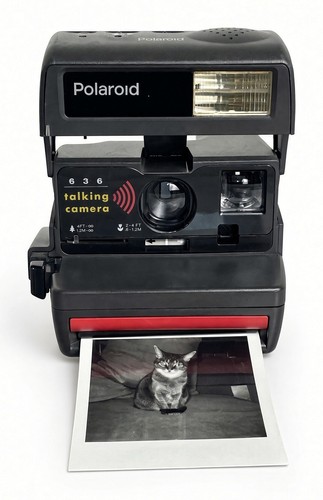 Polaroid 636 talking - talking, camera